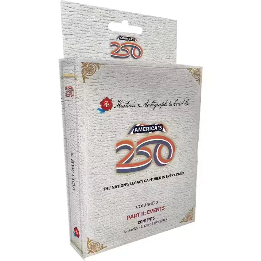 Presell 2026 Historic Autographs America's 250th Anniversary Part 2: Events Hobby Box (Presell) Releases Jun. 17th, 2026
