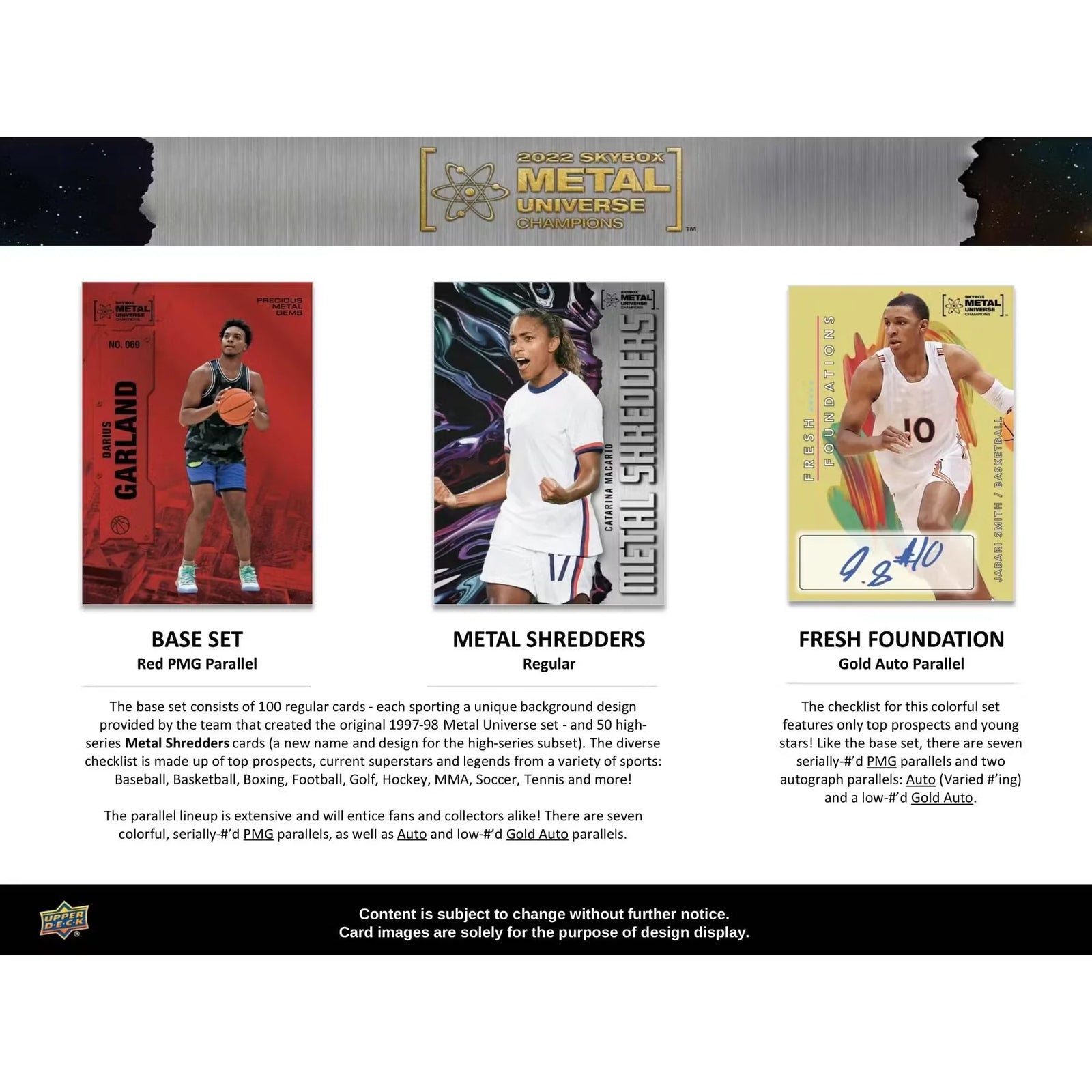 2022 Upper Deck Skybox Metal Universe Champions Hobby 12-Box Case (Ships Sealed Only)