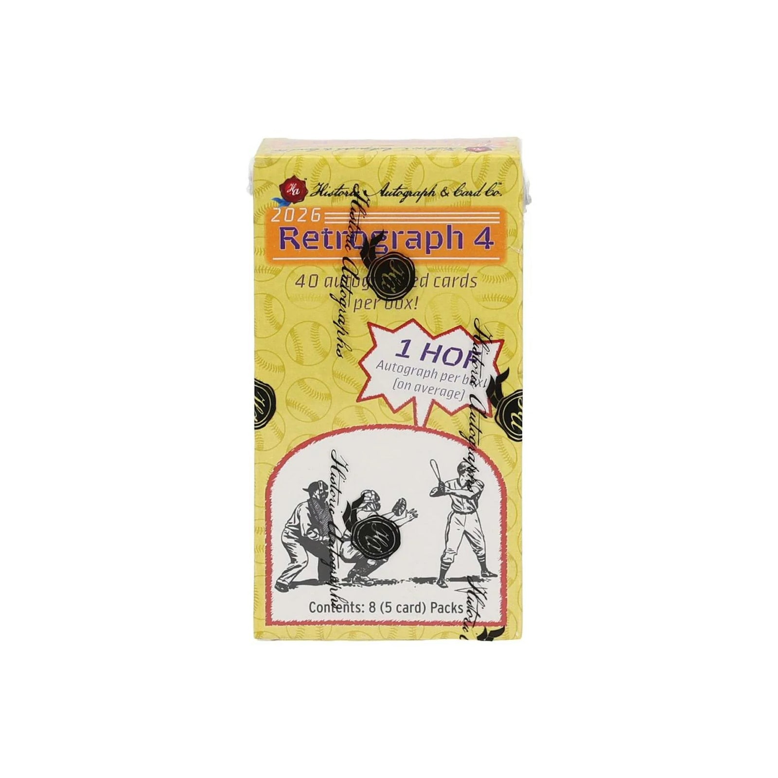 DRAFT - Presell 2026 Historic Autographs Retrograph 4 Baseball Hobby Box (Presell) Releases May. 21st, 2026