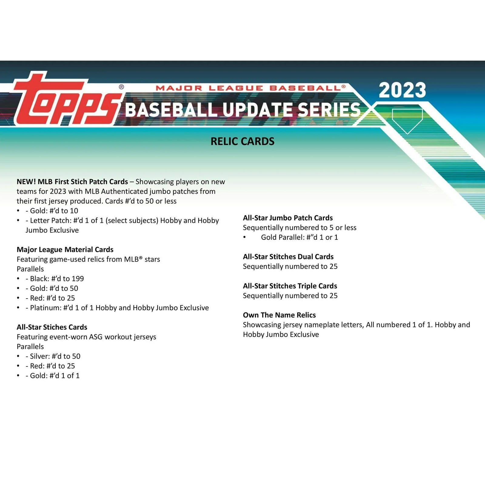 DRAFT - Just In 2023 Topps Update Series Baseball Hobby Jumbo Box (Reed Buy)