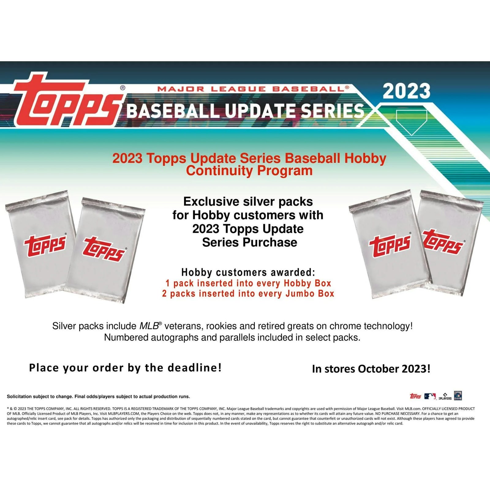 DRAFT - Just In 2023 Topps Update Series Baseball Hobby Jumbo Box (Reed Buy)