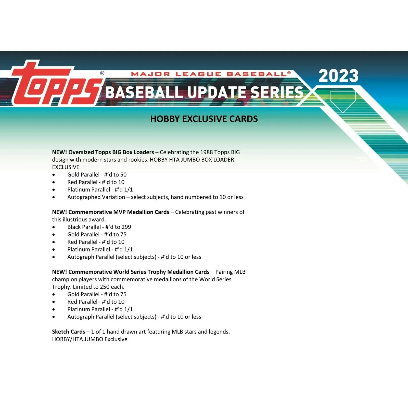 DRAFT - Just In 2023 Topps Update Series Baseball Hobby Jumbo Box (Reed Buy)