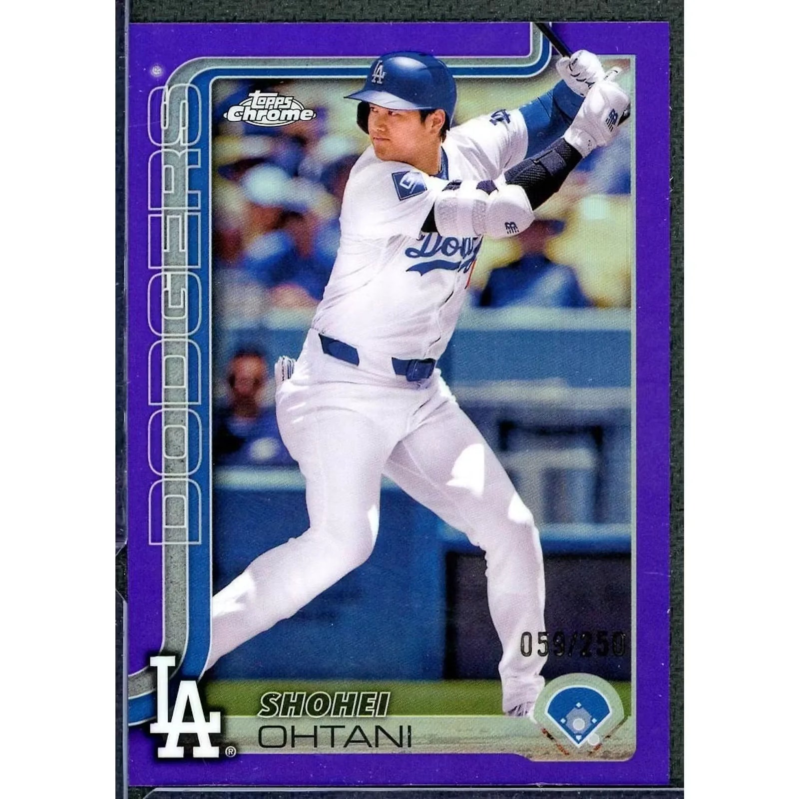 Shohei Ohtani 2025 Topps Chrome Purple Refractor #1 |/250