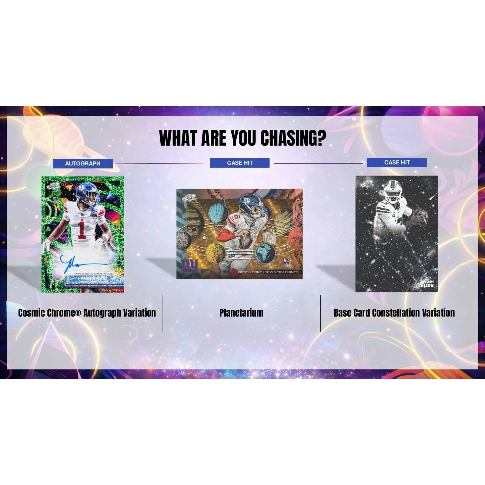 DRAFT - 2025 Topps Cosmic Chrome Football Hobby Box (Presell) $899.95 Add to Cart