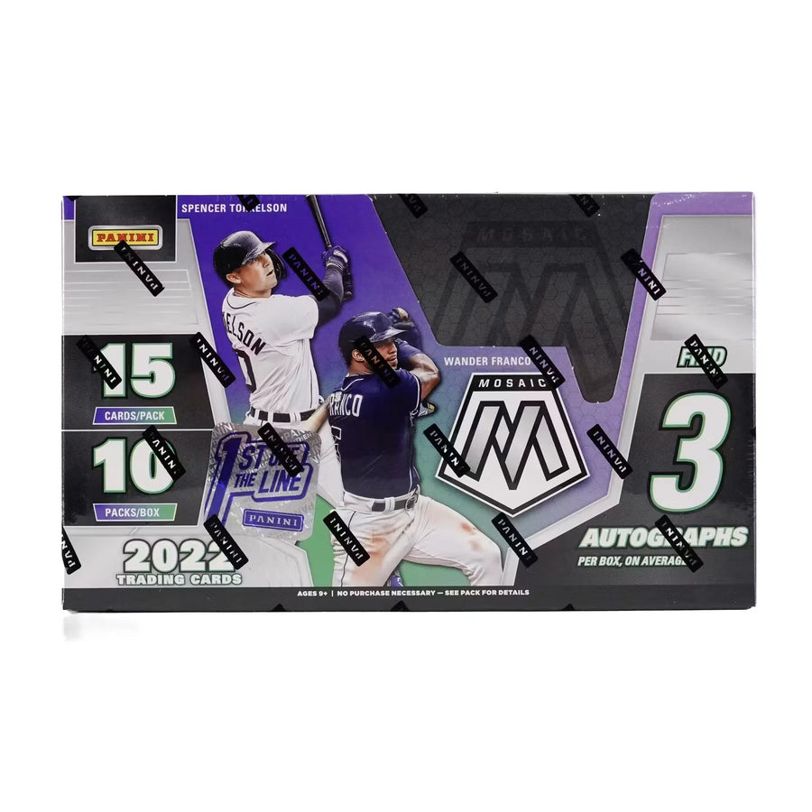2022 Panini Mosaic Baseball 1st Off The Line FOTL Hobby Box