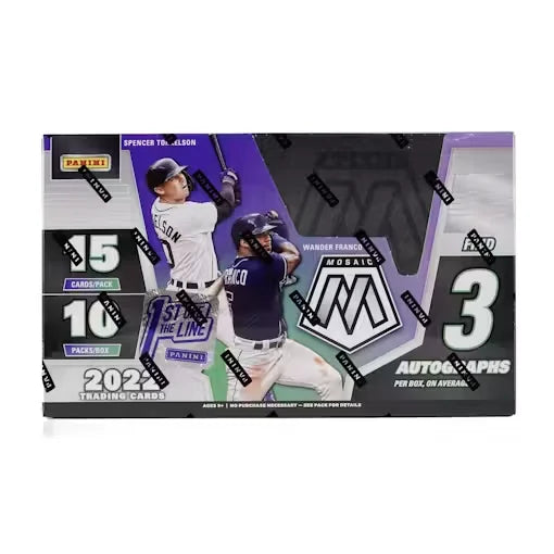 2022 Panini Mosaic Baseball 1st Off The Line FOTL Hobby Box