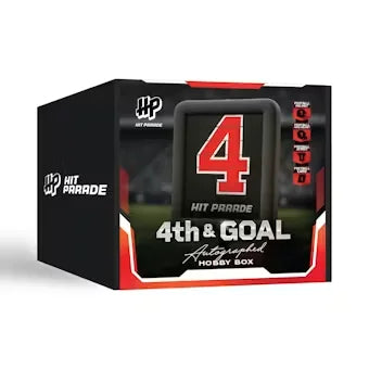 2026 Hit Parade 4th & Goal Series 1 Football Hobby Box | Signed Memorabilia (Ships Sealed Only)