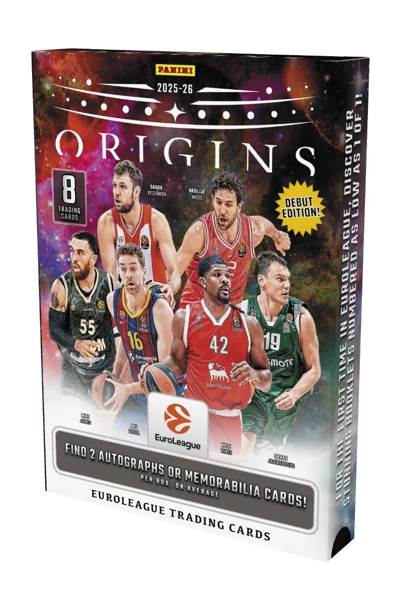 DRAFT - Presell 2025/26 Panini Origins EuroLeague Basketball Hobby Box (Presell) Releases Jun. 17th, 2026