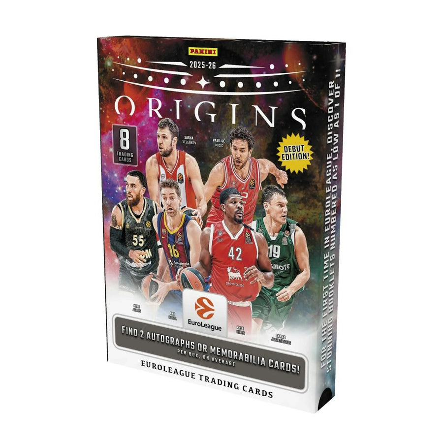 DRAFT - Presell 2025/26 Panini Origins EuroLeague Basketball Hobby 12-Box Case (Presell) Releases Jun. 17th, 2026