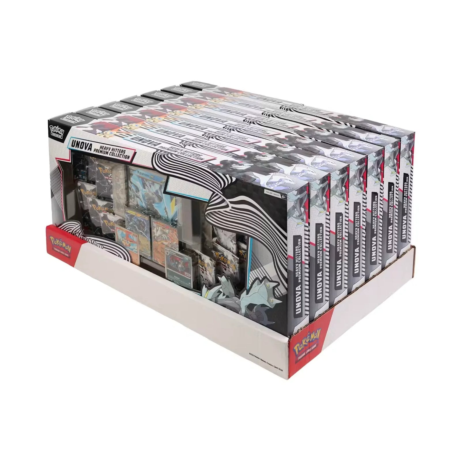 Pokemon TCG Scarlet & Violet Unova Heavy Hitters 7-Box Display | Black Bolt & White Flare (Ships Sealed Only)