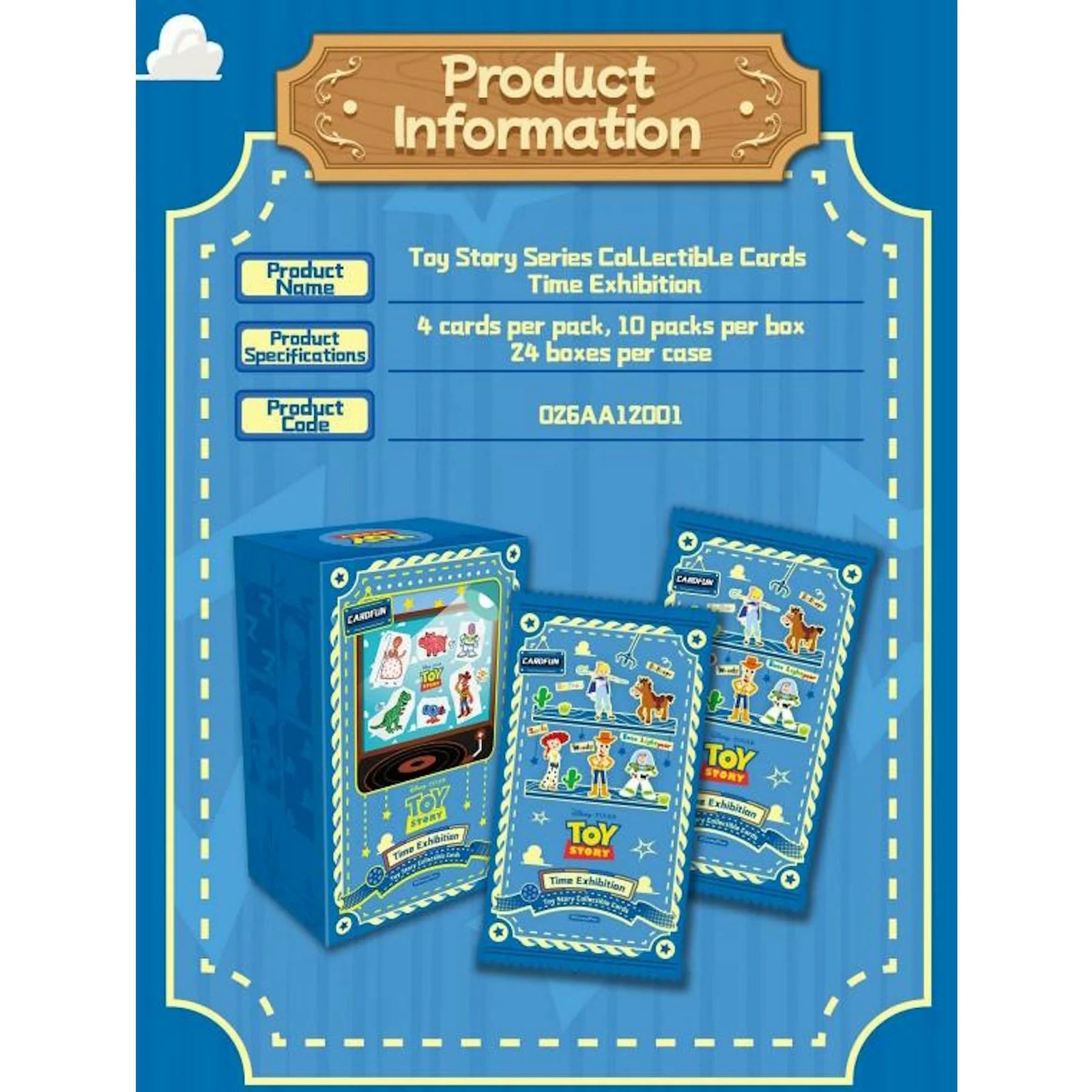 DRAFT - 2026 Card.Fun Toy Story Time Exhibition Hobby Box | Presell June Release