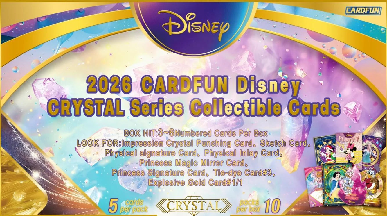 DRAFT - 2026 Card.Fun Disney Crystal Hobby 10-Box Case | Presell