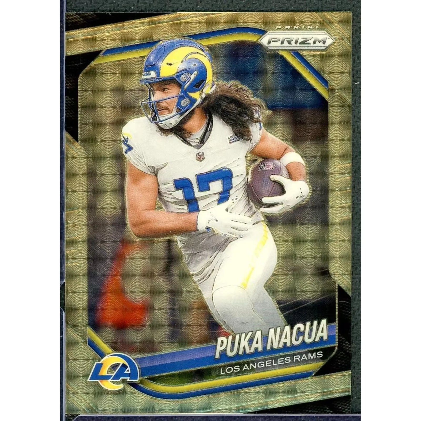 Puka Nacua 2025 Panini Prizm Gold Vinyl Card | #205