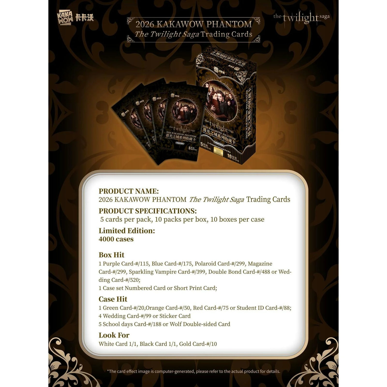 DRAFT - 2026 Kakawow Phantom The Twilight Saga Hobby Box | Presell