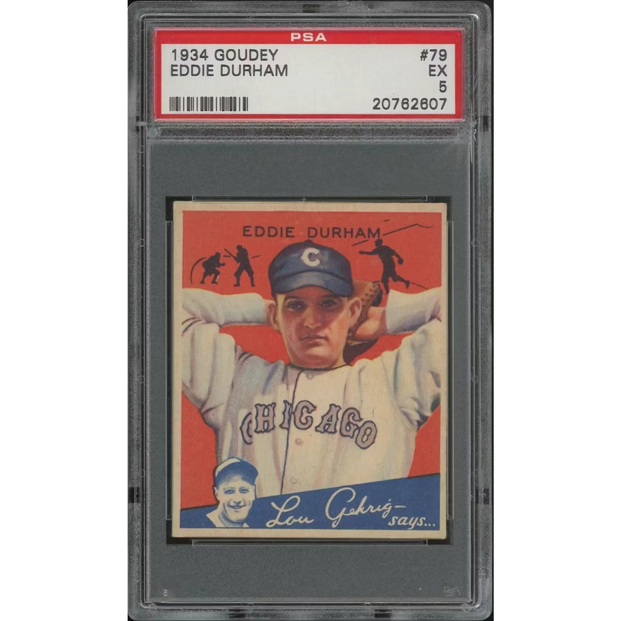 Eddie Durham 1934 Goudey Baseball Card #79 | PSA 5 Rookie