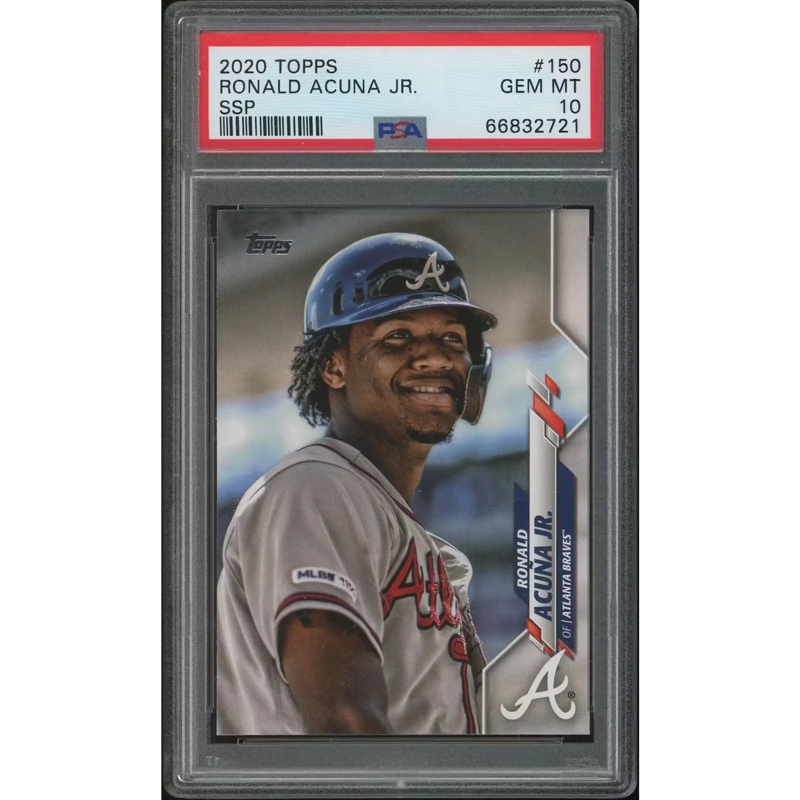 Ronald Acuna Jr 2020 Topps Baseball #150 Card | PSA 10 Gem Mint