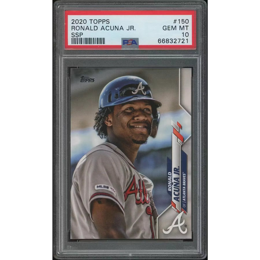 Ronald Acuna Jr 2020 Topps Baseball #150 Card | PSA 10 Gem Mint