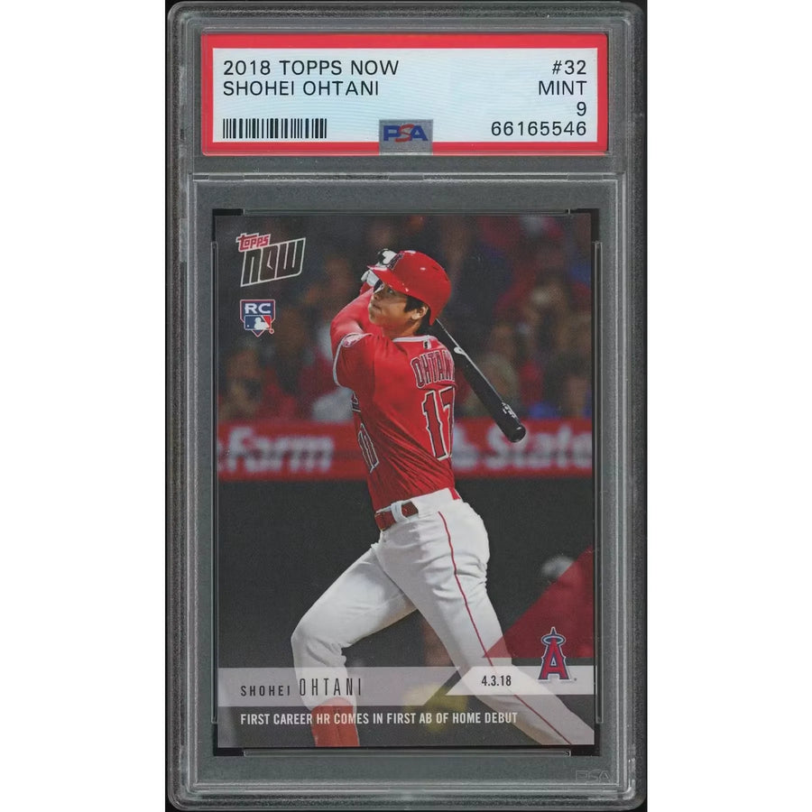 Shohei Ohtani 2018 Topps Now #32 Rookie Card | PSA 9 Mint