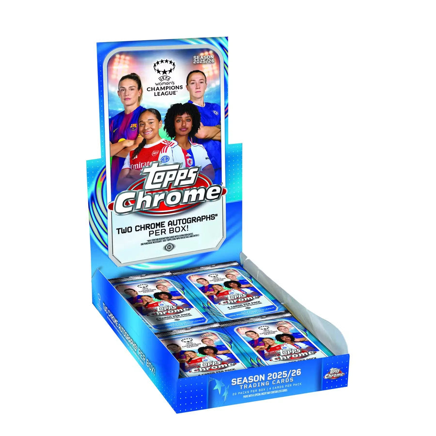 DRAFT - 2025/26 Topps Chrome Women's UEFA Champions League Hobby Box | Presell