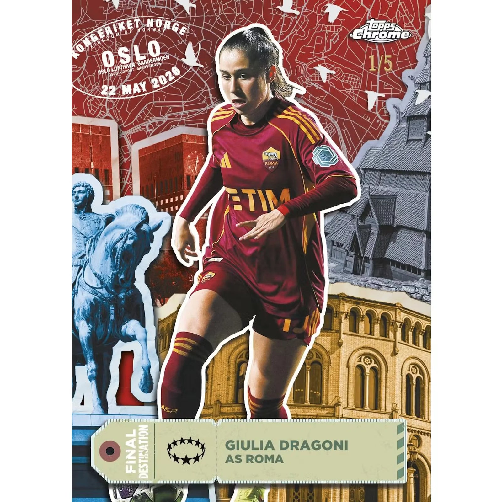 DRAFT - 2025/26 Topps Chrome Women's UEFA Champions League Hobby Box | Presell