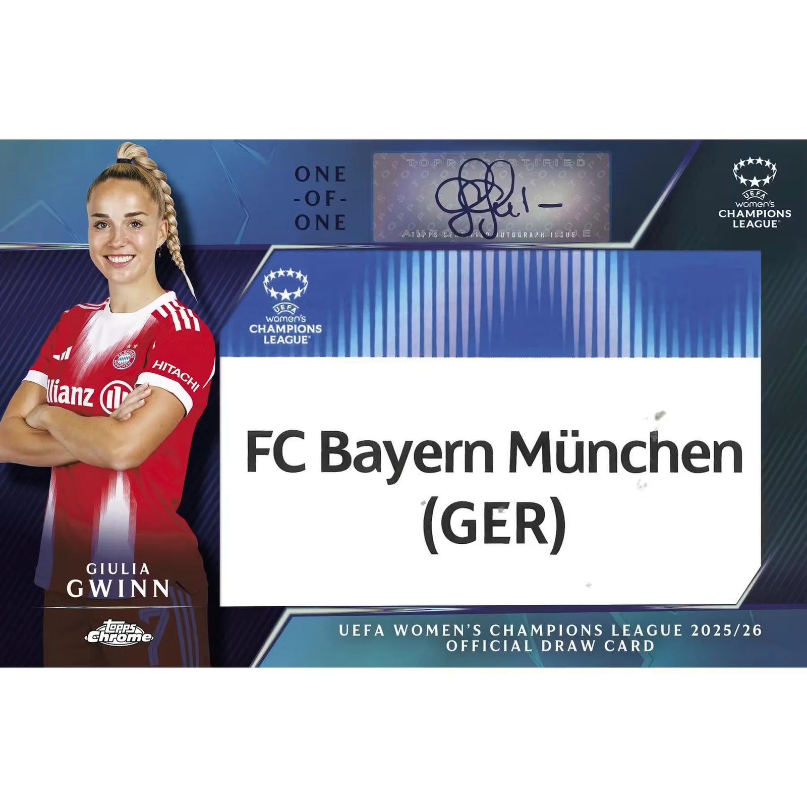 DRAFT - 2025/26 Topps Chrome Women's UEFA Champions League Hobby Box | Presell