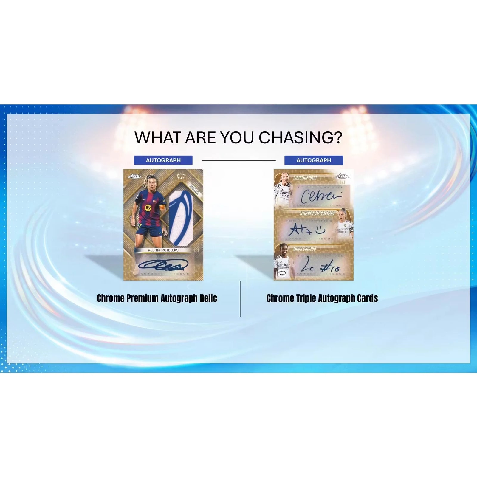 DRAFT - 2025/26 Topps Chrome Women's UEFA Champions League Soccer Hobby 12-Box Case | Presell
