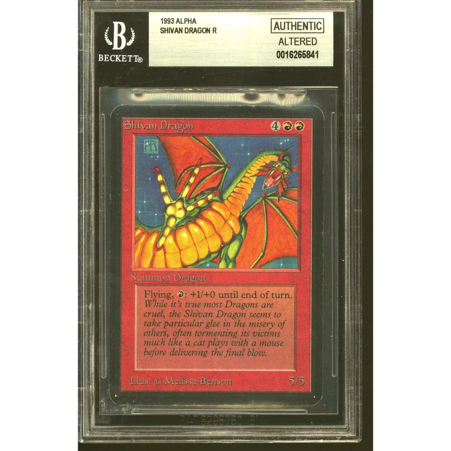 Magic the Gathering Alpha Shivan Dragon | BGS AA Altered