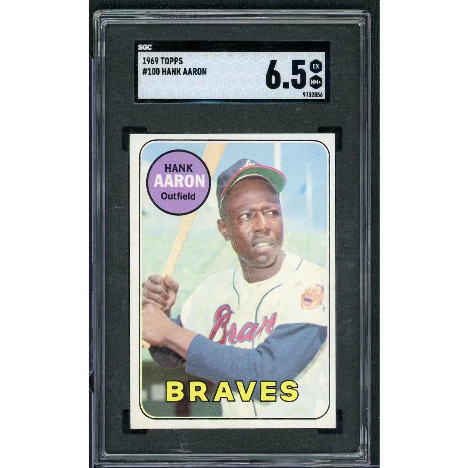 1969 Topps Hank Aaron #100 | SGC 6.5