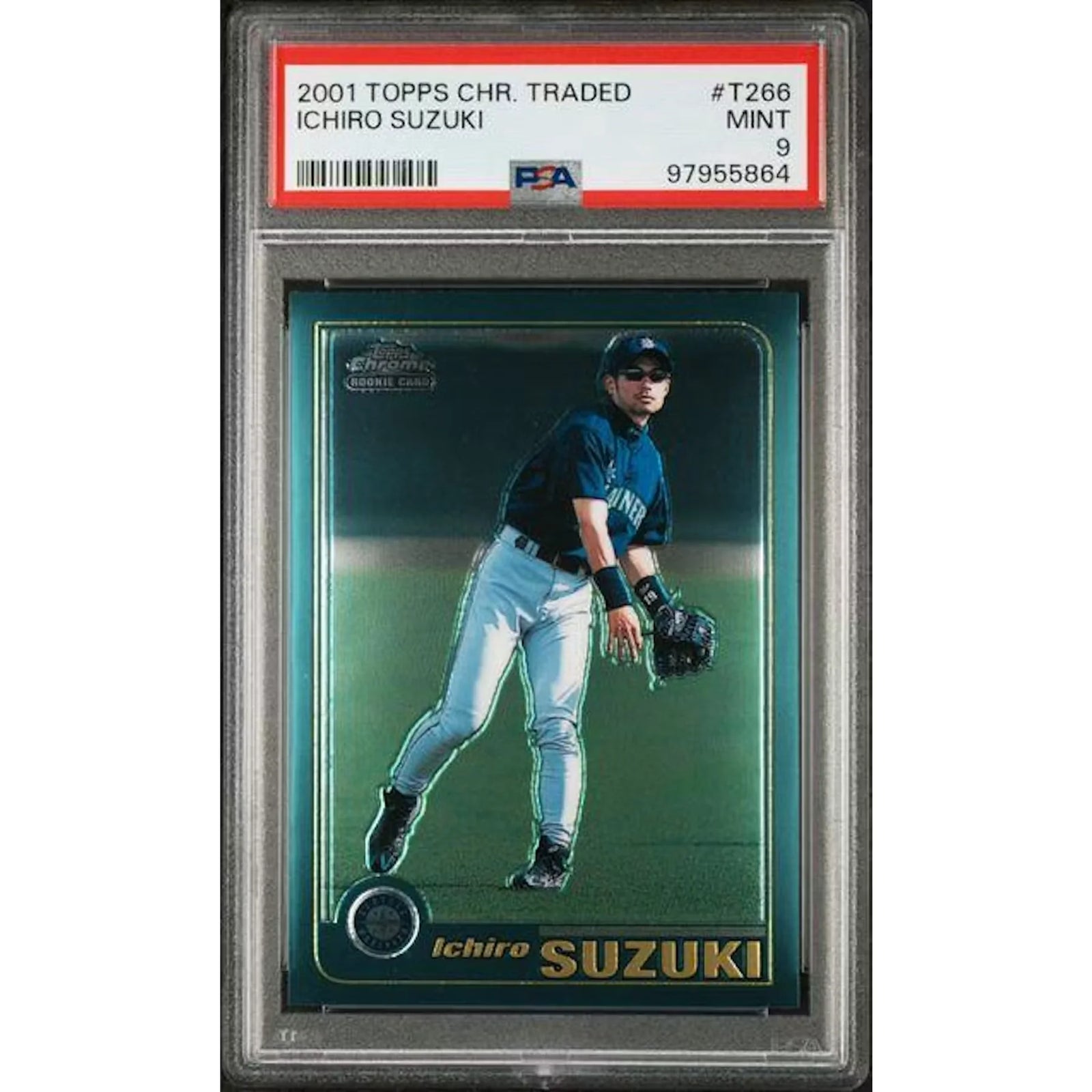 Ichiro Suzuki 2001 Topps Chrome Traded Rookie #T266 | PSA 9