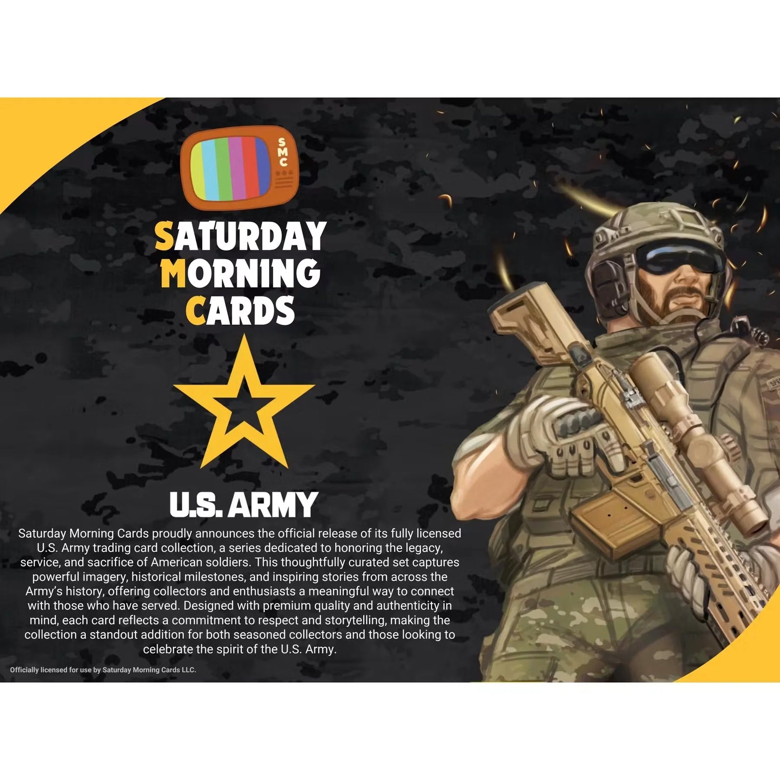 DRAFT - 2026 Saturday Morning Cards U.S. Army Hobby Box | Presell