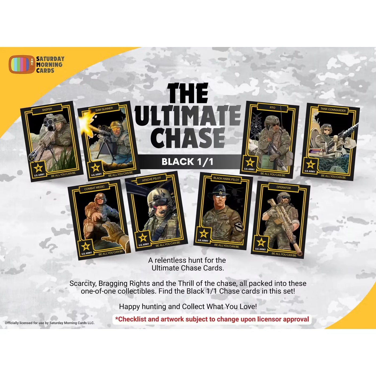 DRAFT - 2026 Saturday Morning Cards U.S. Army Hobby 10-Box Case | Presell