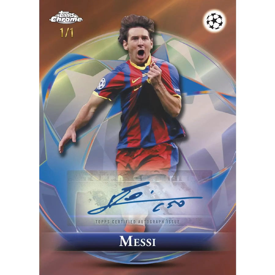 2025-26 Topps Chrome UEFA Club Competitions Soccer | Logofractor Edition Box (Ships Sealed Only)