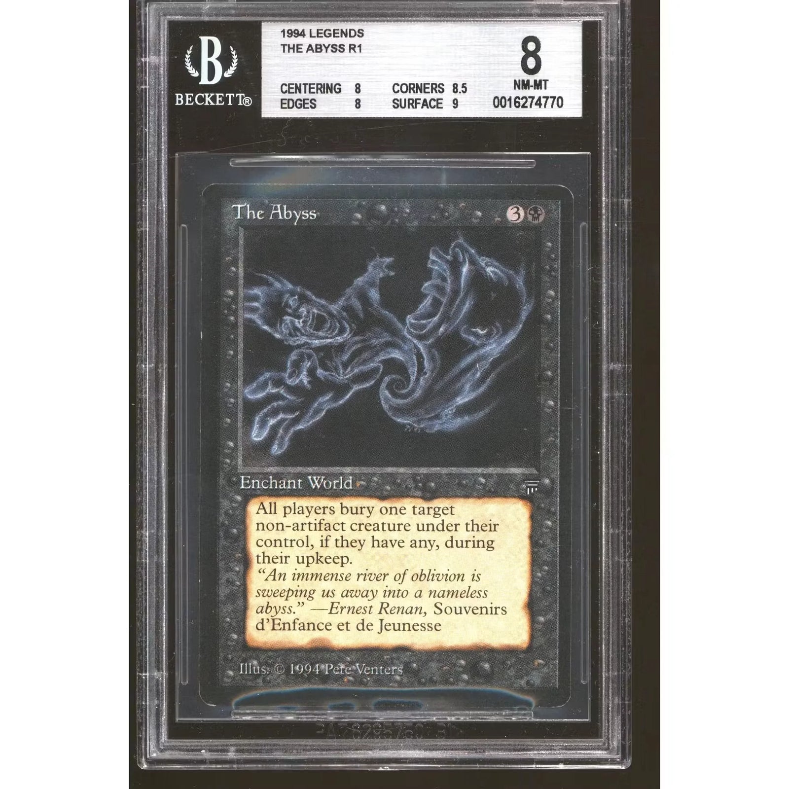 The Abyss Magic the Gathering Card | Legends BGS 8