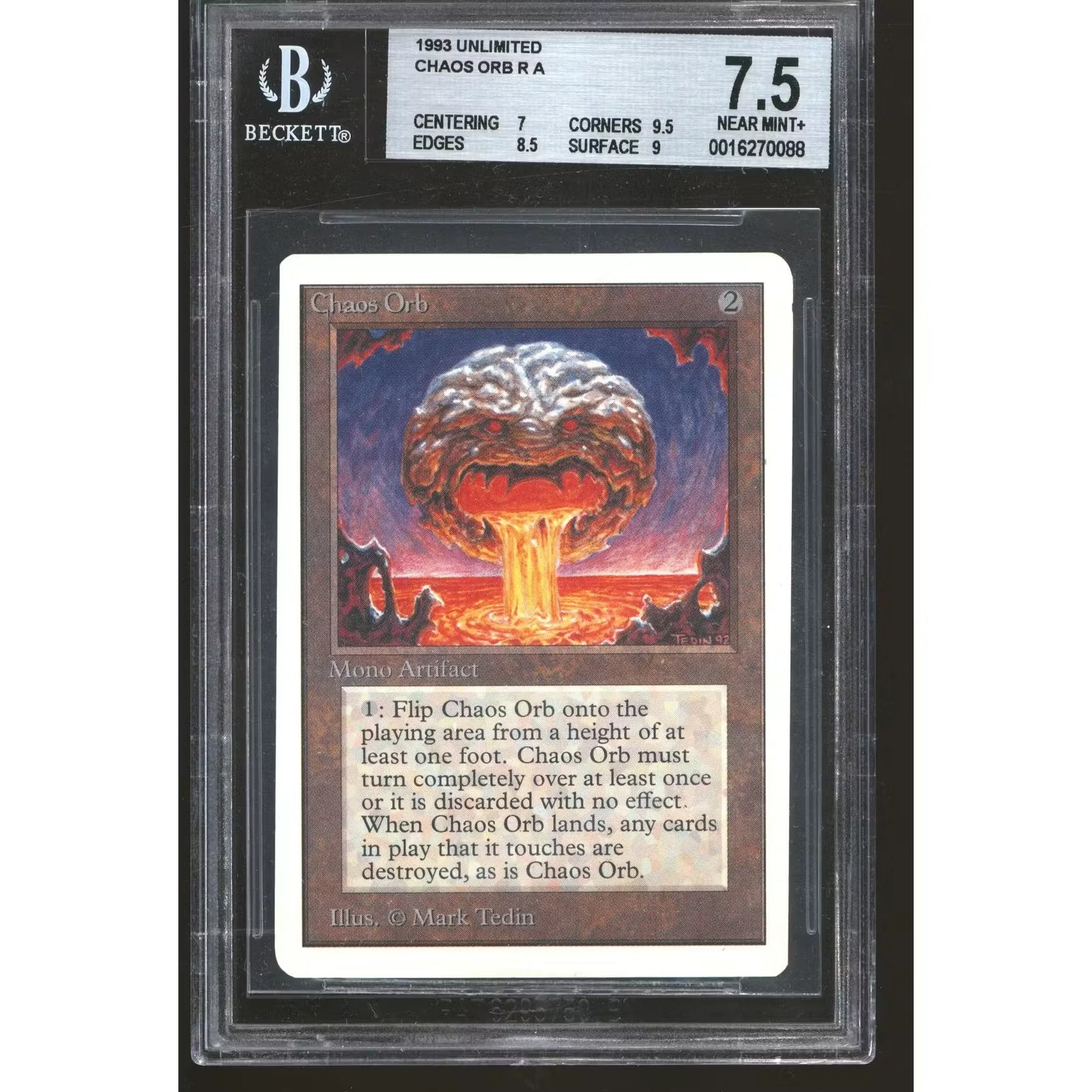 Magic the Gathering Unlimited Chaos Orb | BGS 7.5 Near Mint