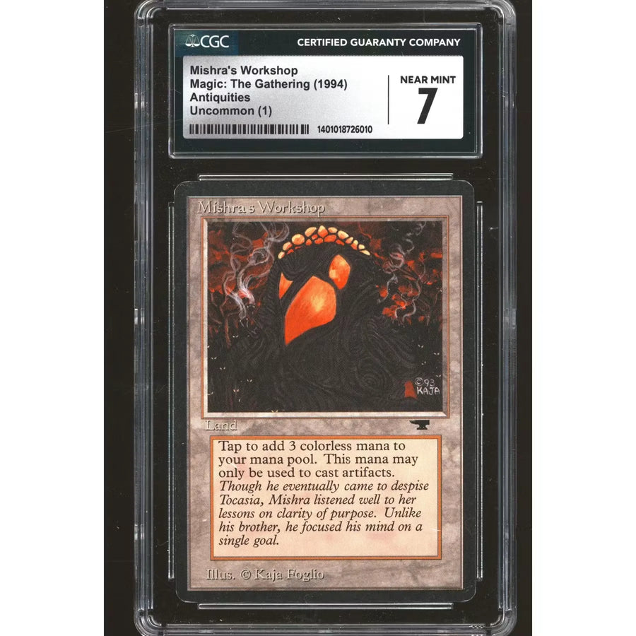 Mishra's Workshop Magic the Gathering Antiquities | CGC 7 LP