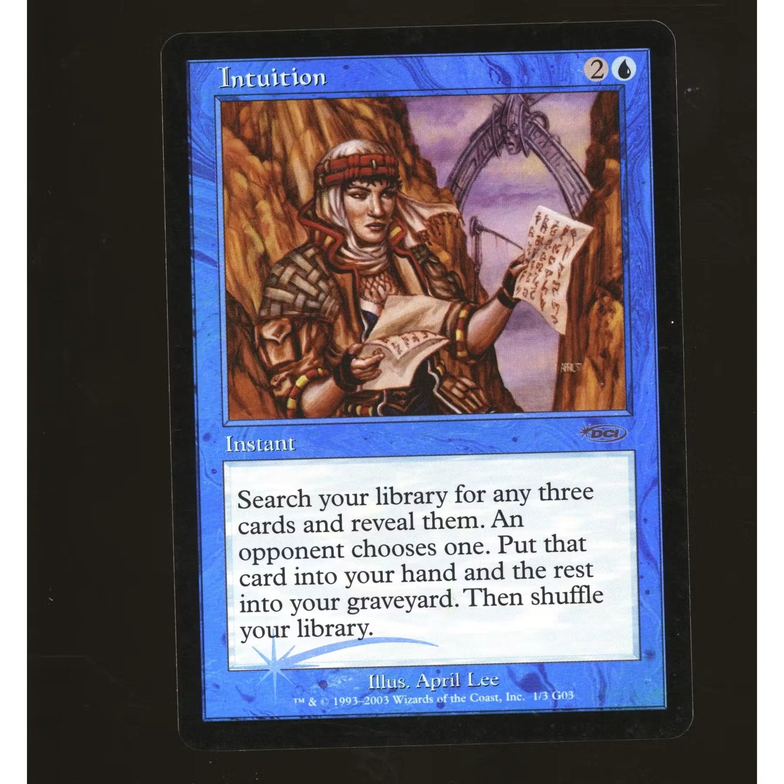 Magic the Gathering Judge Promo Intuition FOIL | Lightly Played