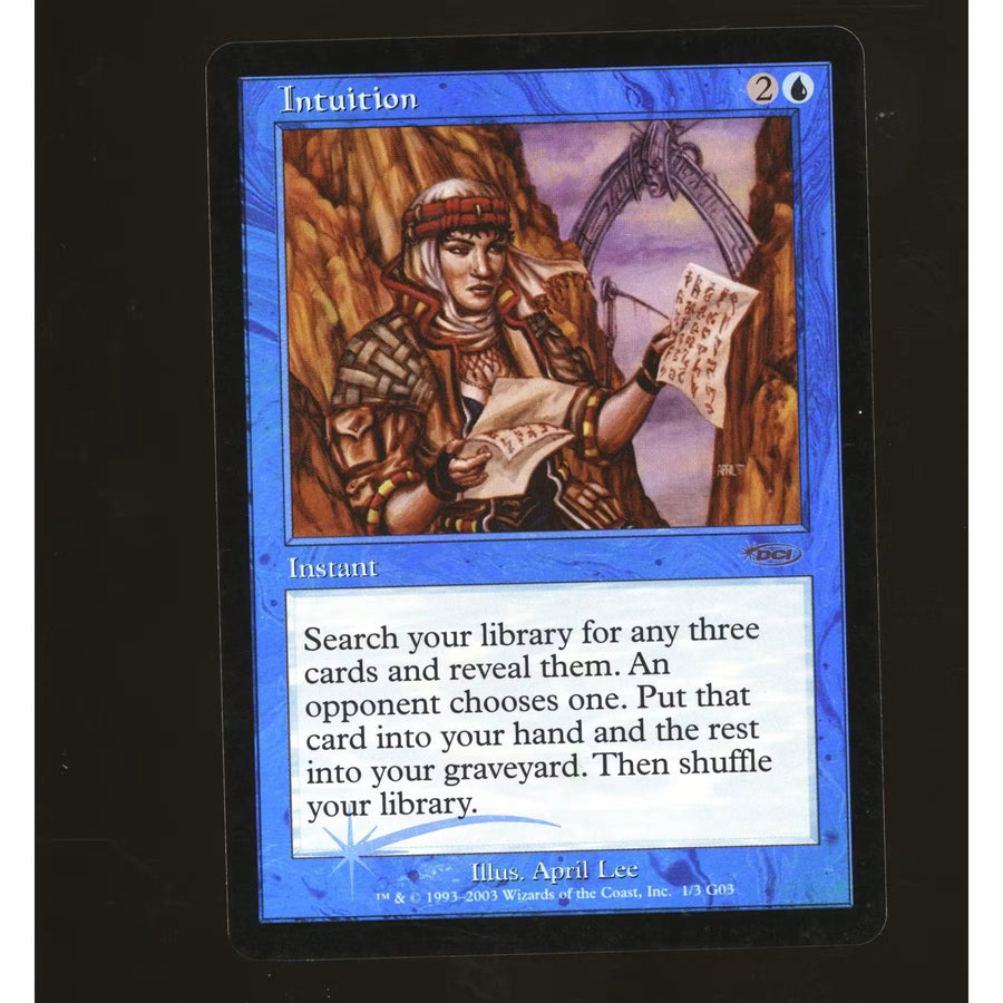 Magic the Gathering Judge Promo Intuition FOIL | Lightly Played