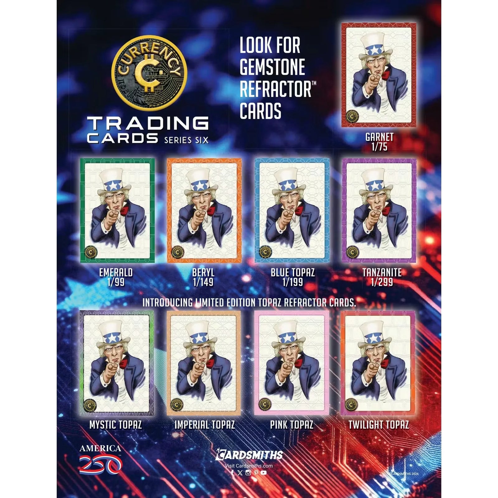 2026 Cardsmiths Currency Trading Cards Series 6 Mega Box (Presell)