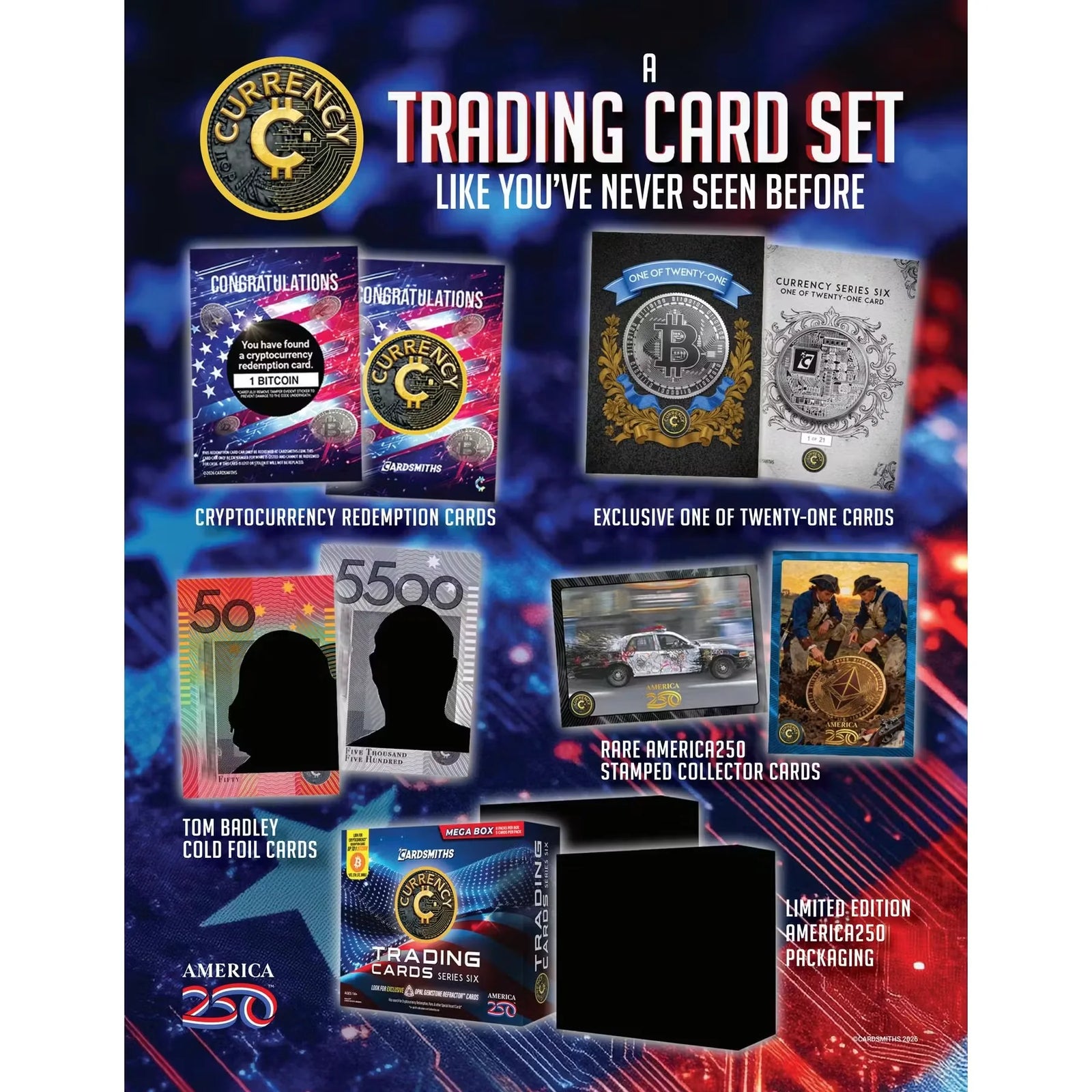 2026 Cardsmiths Currency Trading Cards Series 6 Mega Box Case Presell