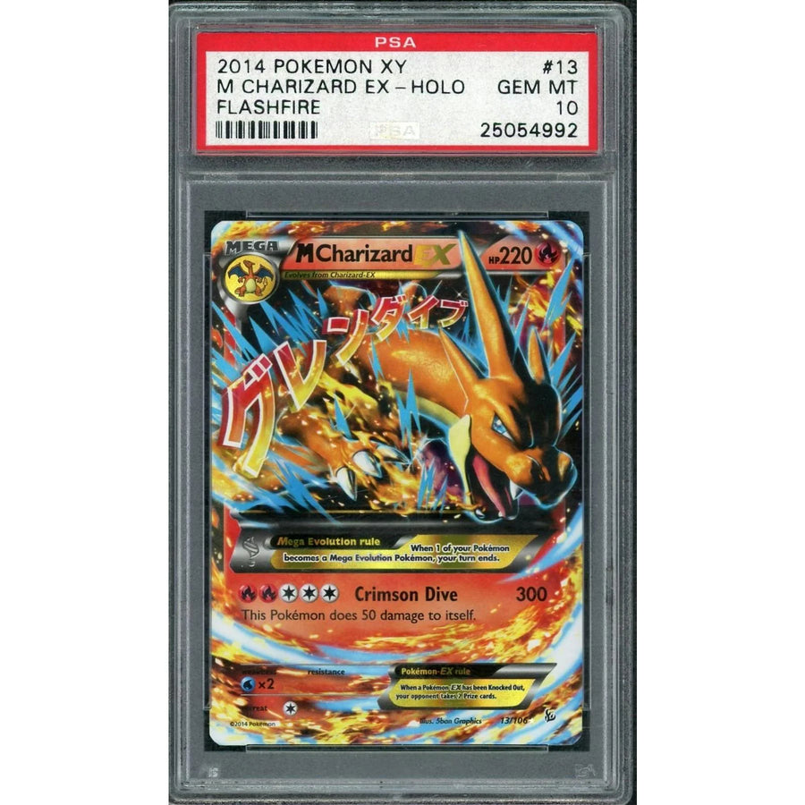 M Charizard EX Holo #13 | 2014 Pokemon XY Flashfire PSA 10