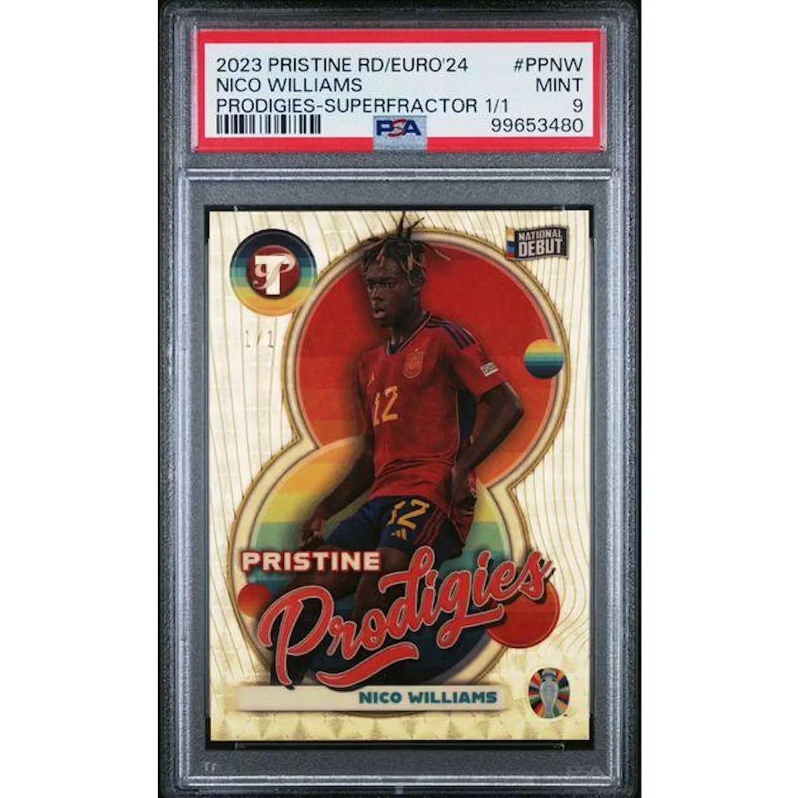 2024 Nico Williams 2023 Topps RD Prodigies Superfractor 1/1 | PSA 9