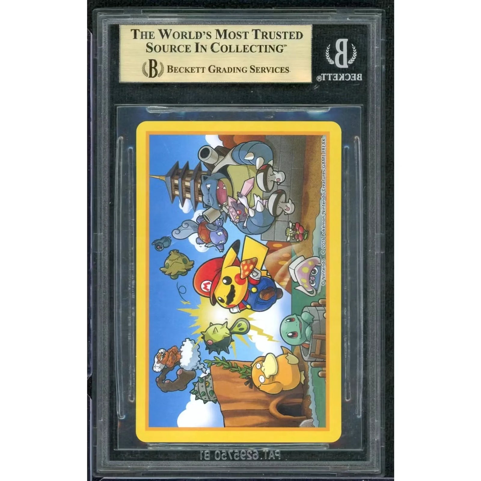 2016 Pokemon Center Mario & Luigi Pikachu Queen of Spades | BGS 10