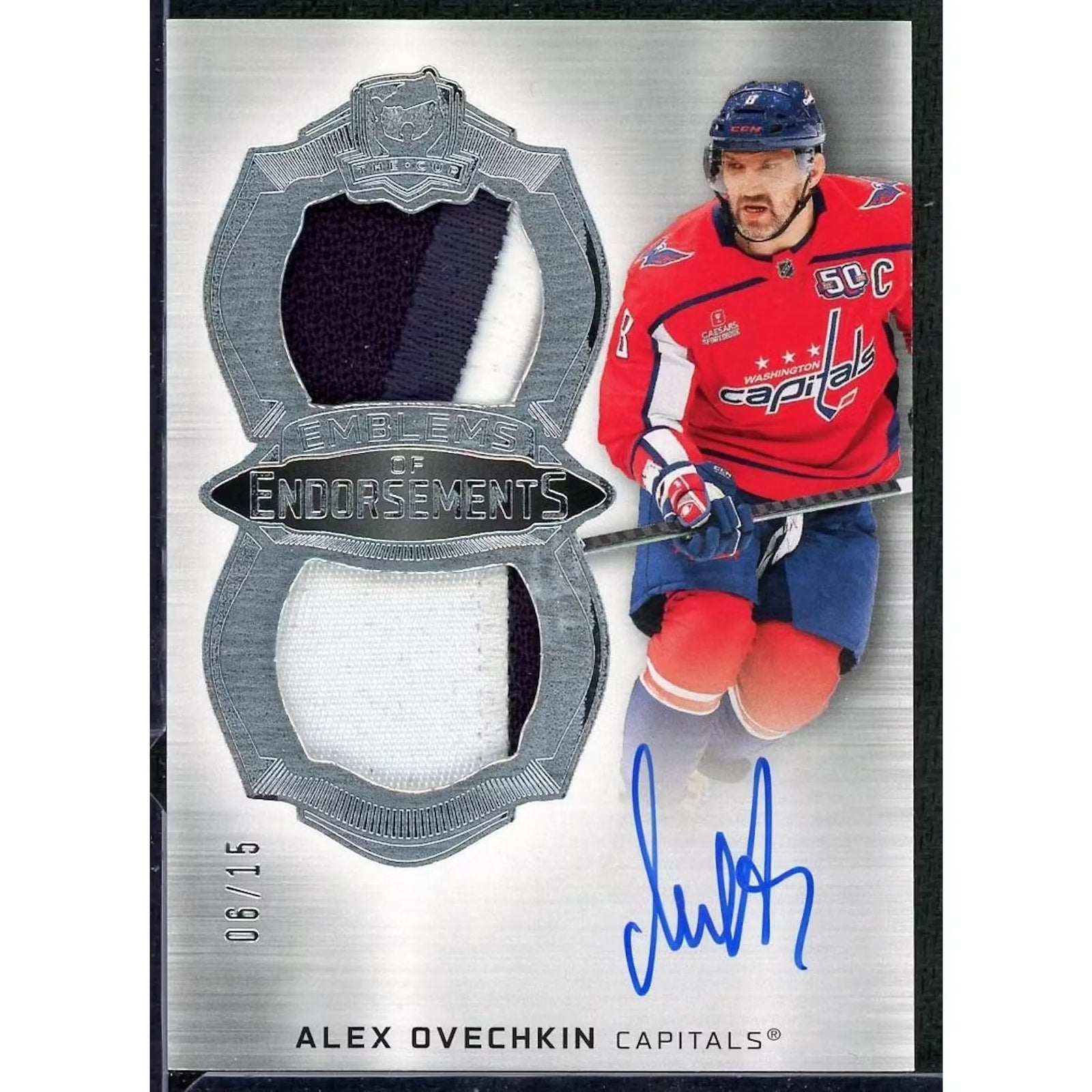 Alex Ovechkin 2024-25 The Cup Emblems of Endorsements Card |/15