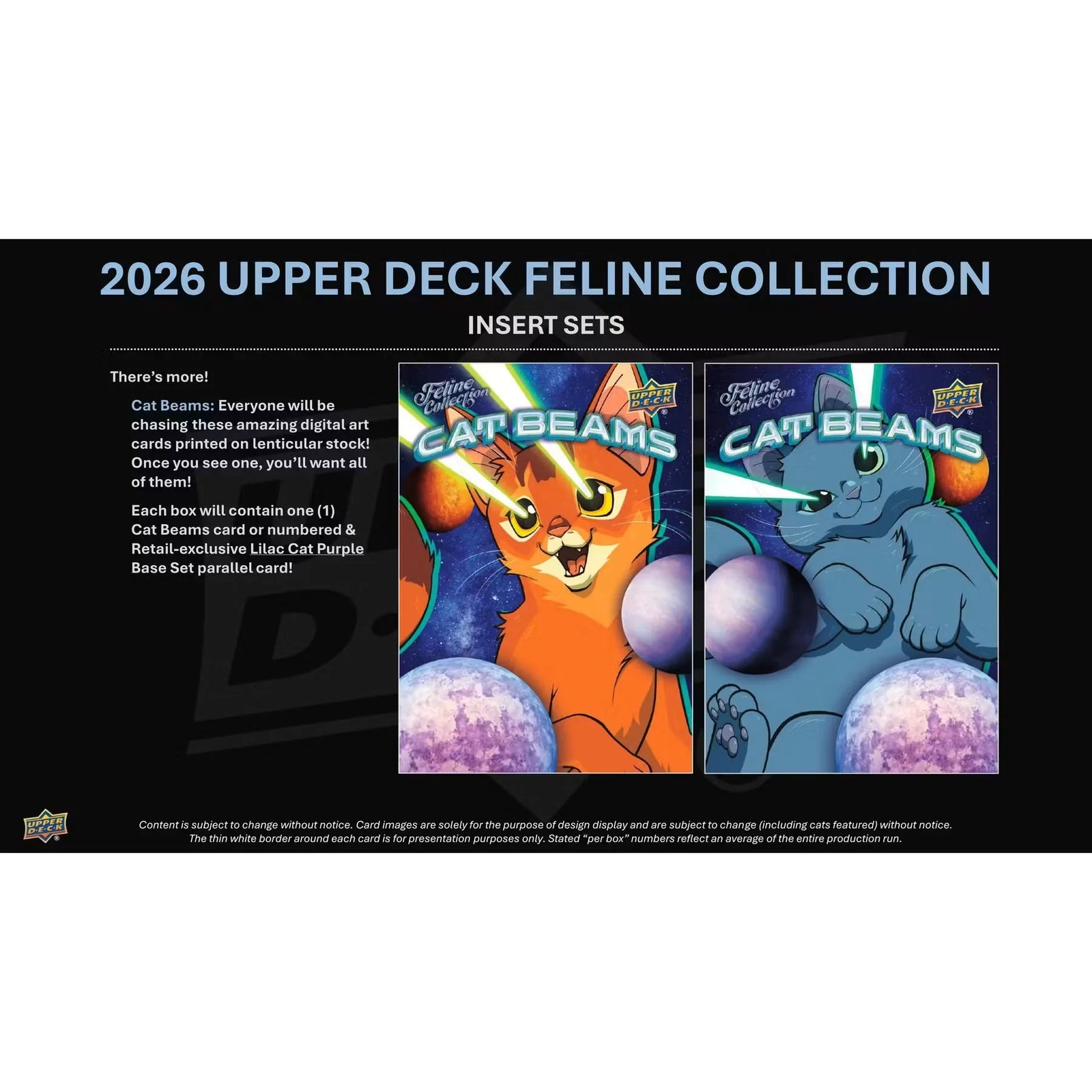 2026 Upper Deck Feline Collection Blaster 20 Box Case Presell