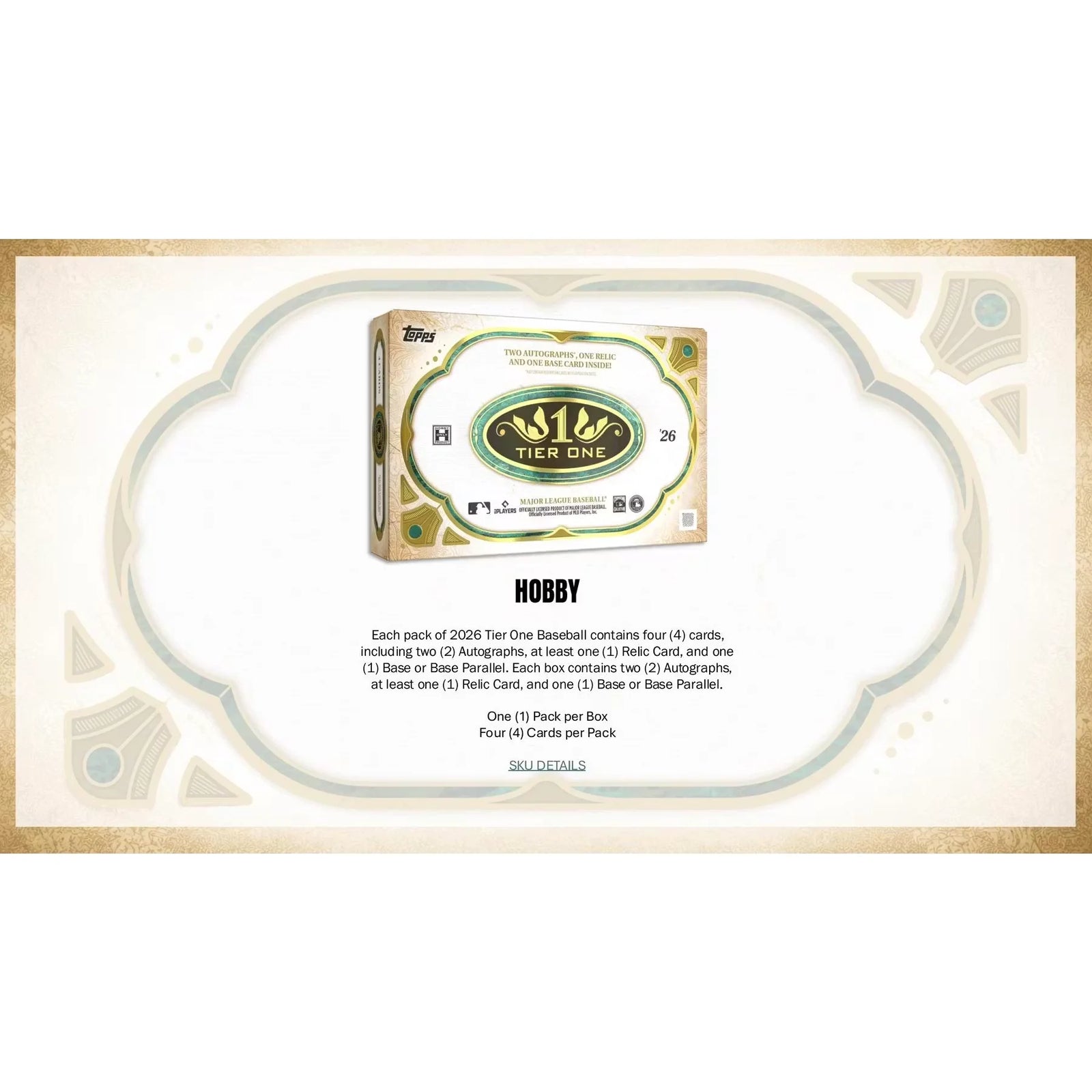 2026 Topps Tier One Baseball Hobby Box Presell June 24th Release