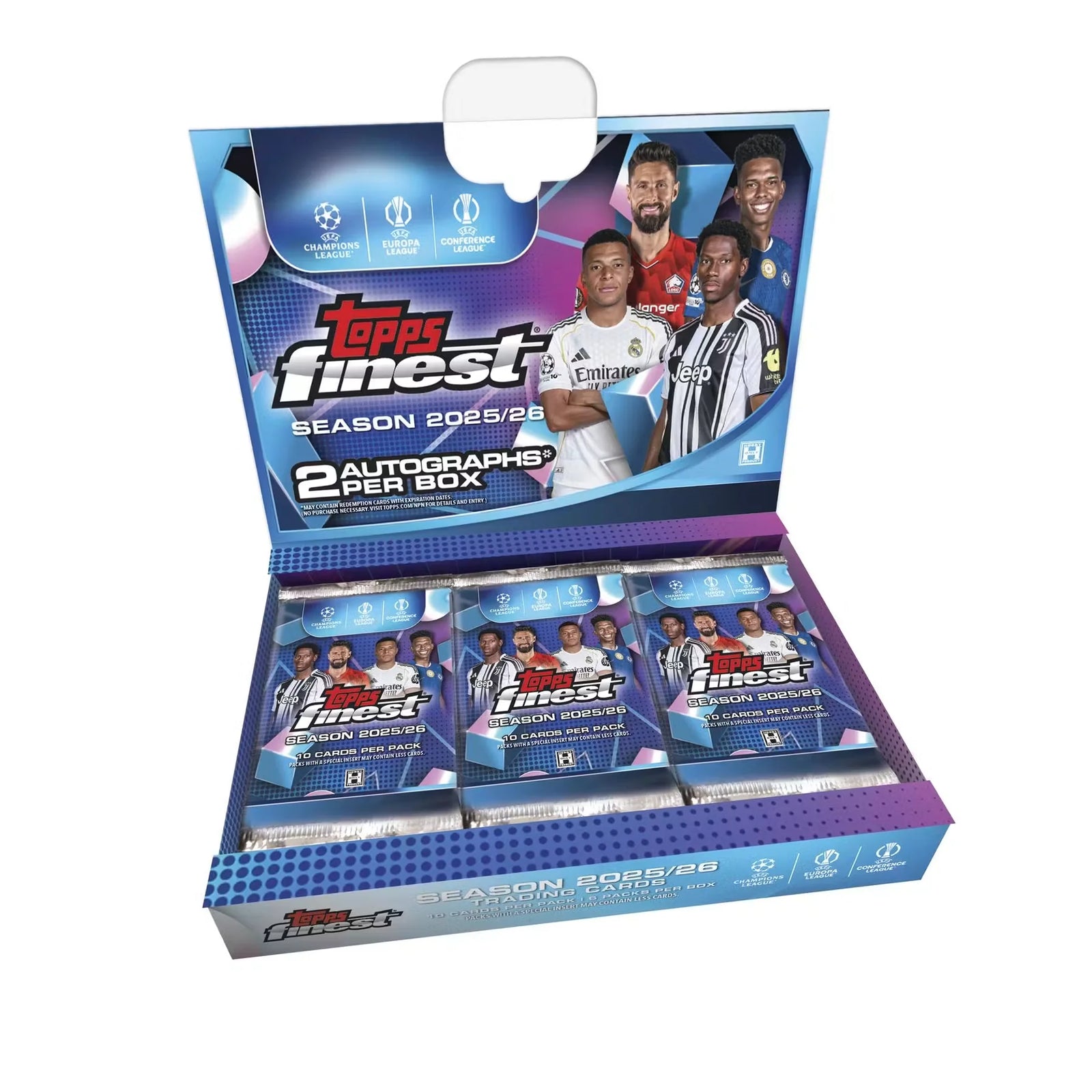 2025 26 Topps UEFA Club Competitions Finest Soccer Hobby 8 Box Case Presell
