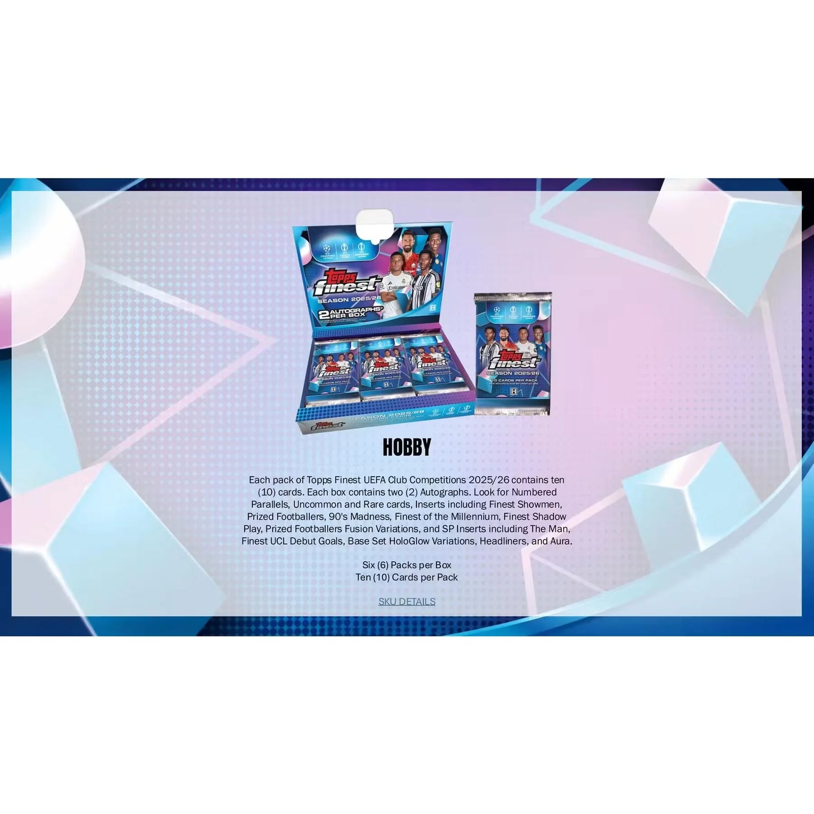 2025 26 Topps UEFA Club Competitions Finest Soccer Hobby 8 Box Case Presell