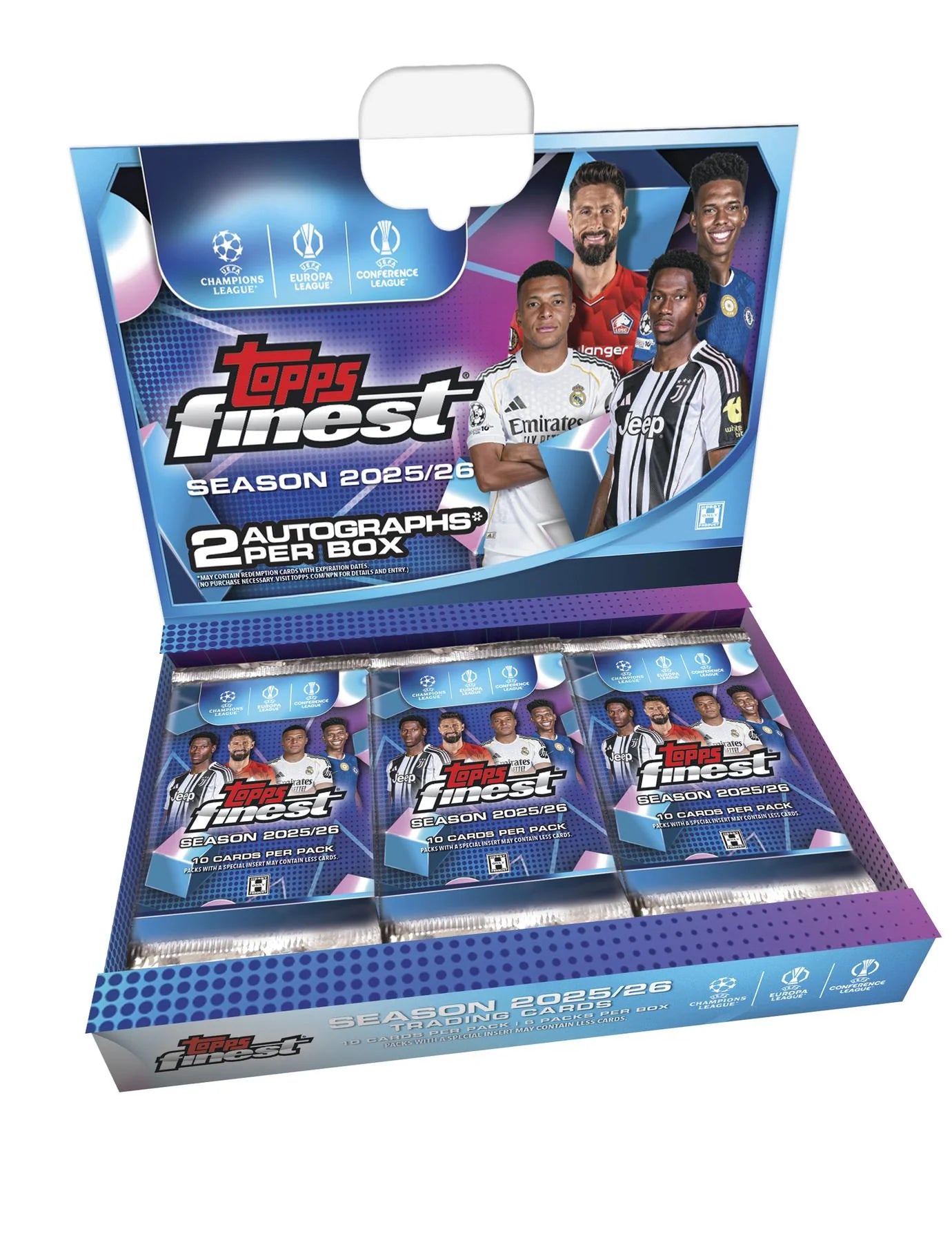 2025 26 Topps UEFA Club Competitions Finest Soccer Hobby 8 Box Case Presell