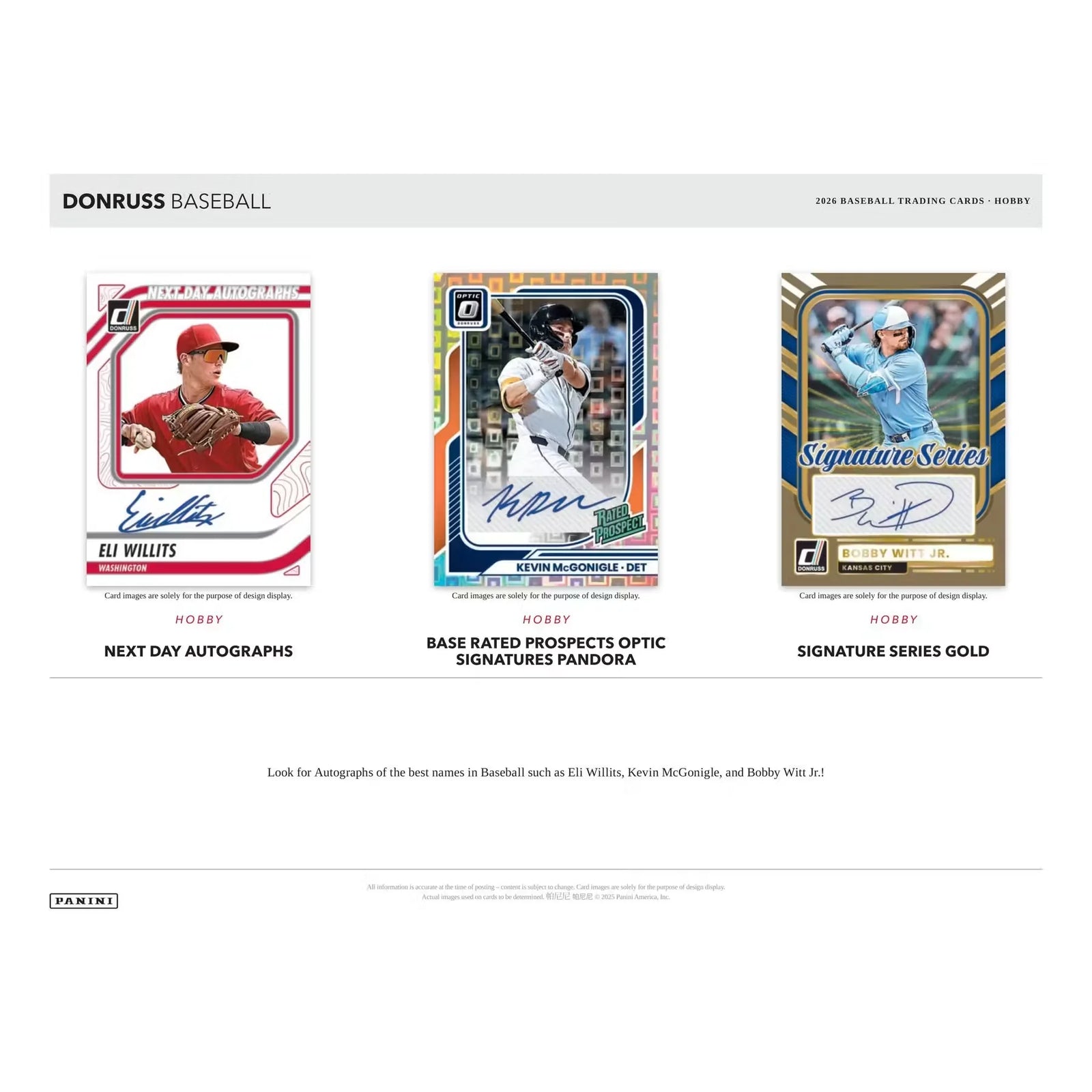 2026 Panini Donruss Baseball Hobby Box Slightly Damaged (Ships Sealed Only)