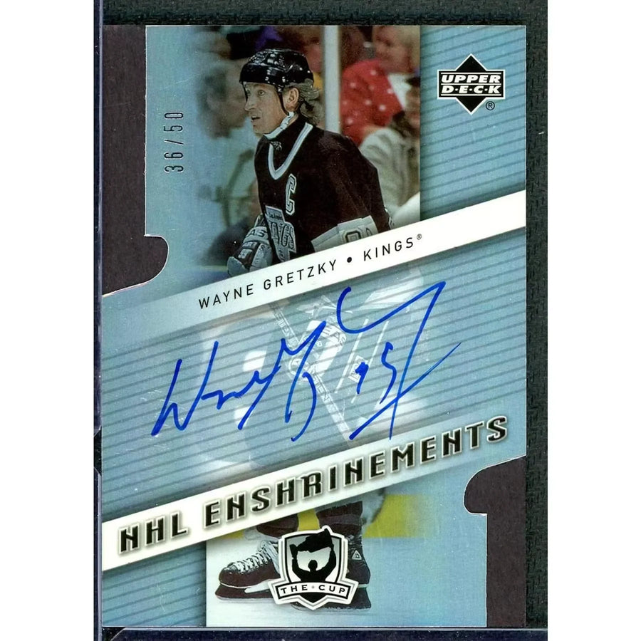 Wayne Gretzky Signed 2006-07 Upper Deck The Cup Card | NHL Enshrinements Auto/50